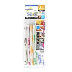 GodHand MIGAKI-Kamiyasu-Sanding Stick 3mm-Assortment 5 Types Set (#2000, #4000, #6000, #8000, #10000) 0.1 inch (3 mm) Thick GH-KS3-KB for Plastic Models
