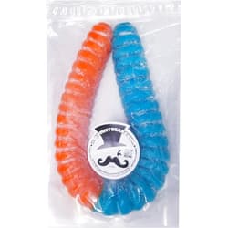 The Gummy Bear Guy | SOUR World's Largest Gummy Worm | Blue Raspberry/Orange