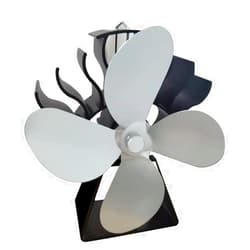 Xinsheinelry FireplacesFan, 4-Blade Stove Fan Heat Powered for Wood Log for Heat Powered Stove Quiet Efficient Heat Distribution