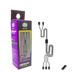 Toptekits Cooler Master Addressable RGB 1-to-3 Splitter Cable, 1 to 3 3PIN 5V RGB Fan Adapter Cable Compatible ARGB Extension for MSI ASUS(ARGB 1-to-3 Splitter)