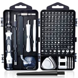 SHOWPIN 122 in 1 Precision Computer Screwdriver Kit, Laptop Screwdriver Sets with 101 Magnetic Drill Bits, Electronics Tool Kit Compatible for Tablet, PC, iPhone, PS4 Repair