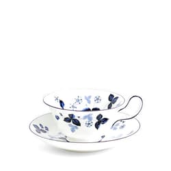 Wedgwood Wild Strawberry Inky Blue Teacup & Saucer 5.9floz