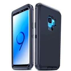 LeYi for Samsung Galaxy-S9 Case: Samsung S9 Cover, 3 in 1 Full Body Shockproof Rubber Dustproof Defender Protection Protection Case for Samsung Galaxy S 9 [NOT FIT S9 Plus], Black