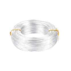 PH PandaHall Pandahall 984 Feet Silver Aluminum Craft Wire 20 Gauge Flexible Metal Wire for Jewelry Making