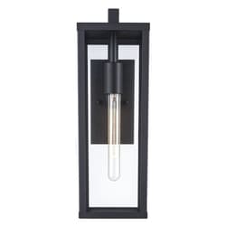 Trans Globe Imports 40751 BK Transitional One Light Wall Lantern from Oxford Collection in Black Finish,