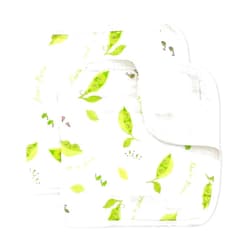 Twoborn Burp Cloths for Twins, 2 Pack, 100% Soft Cotton Muslin, Oversized, Super Absorbent (Two Peas in a Pod Print)