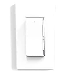 ELEGRP Digital Dimmer Switch for 300W LED/CFL and 600W Incandescent/Halogen Bulbs, Frameless Design, Slide Dimmer Light Switch, Single Pole/3-Way, Wall Plate Included, UL Listed, 1 Pack, Matte White