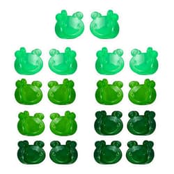 JIRIS 18 PCS 0.6 inches Frog Hair Clips, Girls Beautiful Mini Frog Hair Clips Hair Accessories for Girls and Women