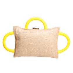 Viper Bite Pillow with 3 Handles – Interactive Dog Toy & Durable Training Tool for Strong Bite & Drive Development | Jute, Leather, French Linen, Extra Strong Jute or Replaceable Cover