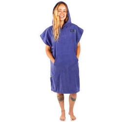 COR Surf Poncho Changing Towel Robe with Hood and Front Pocket | Thick Quick Dry Microfiber Wetsuit Poncho Towel for Surfing Beach Pool Swim (Medium, Cobalt)