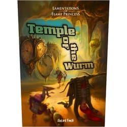 Lamentations of the Flame Princess: Temple of The Wurm - Hardcover RPG Book, LPF Supplement, Tabletop Role Playing Game, A5 Size, 48 Pages