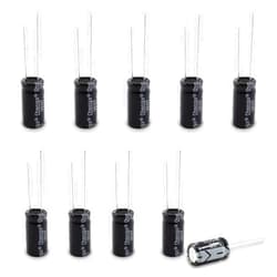 Cionyce 10 PC 25v 1000uf Capacitor, Aluminum Radial Electrolytic Capacitors for TV, LCD, Radio, Microwave, Game (10 x17mm)