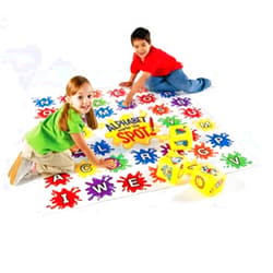 Learning Resources Alphabet Marks The Spot Floor Mat, 34 Piece Set, Ages 5+, Letters, Sounds, Alphabet Game,Spelling Games
