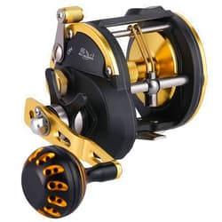 Sougayilang Trolling Reel Saltwater Level Wind Reels, Drag Reels Boat Fishing Ocean Fishing for Sea Bass Grouper