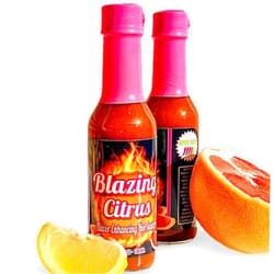 Eleven Eleven Sauce NEW! Blazing Citrus Hot Sauce - Grapefruit, Serrano, and Carolina Reaper Pepper - Eleven Eleven Sauce - Vinegar Free - Vegan & Gluten Free - Gourmet Condiment - Made in the USA - 5 Oz Hot Sauce Bottle
