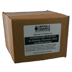Capital Ceramics Hydrostone Plaster for Scenery, Dioramas, Dentistry and Mold Casting and Great for Model Railroads & Gaming (5 Pound)