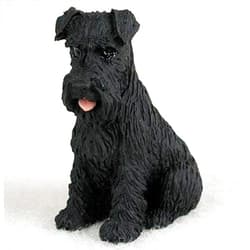 Convenience Concepts Schnauzer Miniature Dog Figurine - Uncropped - Black