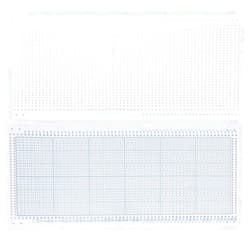 HEEPDD 10Pcs Stitches Punch Card, 30 Stitch Blank Punch Card Roll with 10Pcs Grid Paper Nylon Knitting Machine Accessory Fit for SK-270 SK-272 SK-370 SK830Knitting Needles