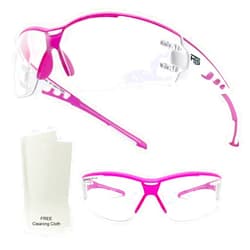 HTS HUNTERSKY Super Flexible Lightweight Anti Fog Wrap-Around U6 Clear Shooting Safety Glasses with ANSI Z87.1 Scratch Resist