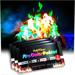 Party Flames Fire Color Changing Packets Fire Pit (10 Pack) - Perfect for Any Campfire, Bonfire, Fire Pits & Outdoor Fireplaces - Perfect Magic Fire Cosmic Mystical Fire Campfire Accessories - Camping Games