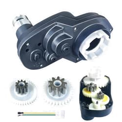 JRRXM 24V High Power Gearbox for Power Wheels, High Torque 24 Volt Motor 30000RPM with Gear Box for Kids Ride On Car Parts,Four-Stage Gear Enhance 0ff-Road Climbing Ability