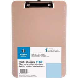 Sparco 01870 Plastic Clipboard,w/ Flat Clip,9-Inch x12-Inch ,Smoke