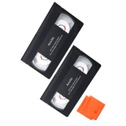 Arsvita VHS / VCR Head Cleaner, 2 Pack Video Head Cleaning Kit for VHS / VCR Players, Dry
