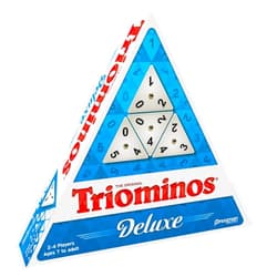Goliath Pressman Tri-Ominos - Deluxe Edition Triangular Tiles with Brass Spinners, 5