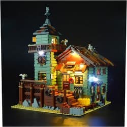 GEAMENT Bricks Light Set for Ideas Old Fishing Store Building Blocks Model Compatible with Lego 21310 (Model Set Not Included)