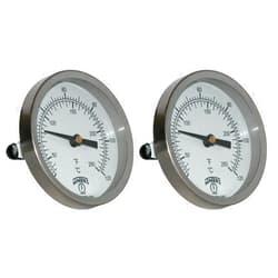 Winters Instruments Winters TCT Series Dual Scale Mild Steel Clamp-On Thermometer, 2-1/2