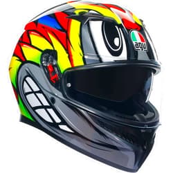 AGV K3 Birdy 2.0 Motorcycle Helmet Gray/Yellow/Red LG