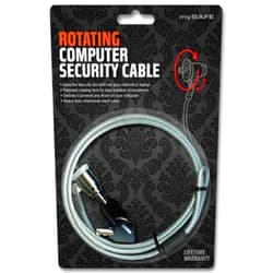 Xitel Technologies Mysafe Rotating Computer Security-Steel (CL-COMSTL-ENG)