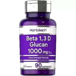 Horbach Beta Glucan 1 3D 1000 mg | 90 Capsules | Beta 1,3, 1,6 D Glucan | Non-GMO, Gluten Free Supplement | by Horbaach