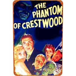 ZTLLFV The Phantom of Crestwood Club Bedroom Office Coffee Bar Wall Art Retro Poster Tin Signs 12X8 Inch
