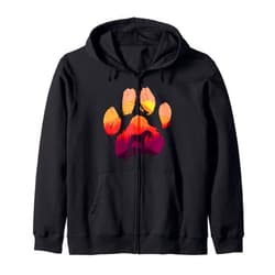 Pets Kerry Blue Terrier Paw Paw Kerry Blue Terrier Dog Mom Dad Men Women Zip Hoodie