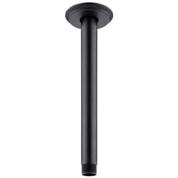 Anpean 8 Inch Shower Arm and Flange Matte Black, Ceiling Mounted Shower Arm for Rain Shower Head