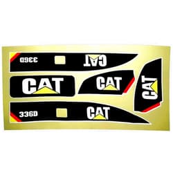 Linzhen Sticker Set Channel RC Excavator Amewi 1:14 Decals for Huina 580 1580 TR-211m 23
