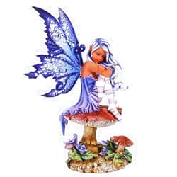 Pacific Giftware Amy Brown Licensed Violet Fairy Statue Polyresin Figurine