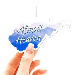 Sentinel Supply Almost Heaven West Virginia Bumper Sticker - Cute Blue Ridge Mountains WV Vinyl Decal for Hydroflask Water Bottle & Laptop - Cool Appalachia Gifts
