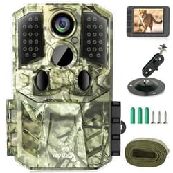 WOSODA 36MP 1920P Trail Camera, Game Camera with Night Vision Motion Activated 0.2s Trigger Time 120° Wide Sensor Deer Cam Waterproof with 2'' LCD for Outdoor Wildlife Monitoring