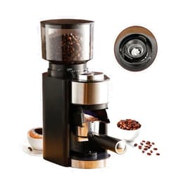KPKJOO KJKPOO Electric Burr Coffee Grinder, Coffee Bean Grinder with 25 Precise Settings for Drip, French Press,Cold Brew .Automatic Coffee Bean Grinder with Quantitative setting