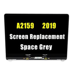 GBOLE A2159 screen Replacement for MacBook Pro Retina 13.3” A2159 2019 EMC3301 MUHN2xx/A MUHP2xx/a MUHQ2 MUHR2 MUHR2 661-12829 Full LED LCD Display Assembly Complete 2560x1600 (Space Grey)