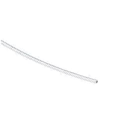 uxcell Stainless Steel Wire Rope Cable 2.5mm Dia 10m 32.8ft Length 12 Gauge 304 Grade PVC Coated for Hoist Lifting Grinder Pulley Wheel