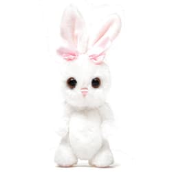 Bearington Collection Bearington Bunni Big Head Bunny The Stuffed Bunny Plush, 8 Inch White Bunny Stuffed Animal
