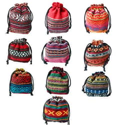 Chuanchom Small drawstring bag Drawstring Jewelry Coin Pouches Small Cloth Burlap phone bag Wedding Party Valentine Favors Christmas Gift Bags Set of 10 10 color