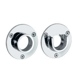 Gatco 833 2-5/8-Inch Diameter Wall Flange Pair, Exposed Screw Mounting, Chrome