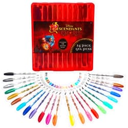 Innovative Designs Disney Descendants the Rise of Red Gel Pen Set for Kids, 24 Pack with Glitter Gel Pens, Cute Pens for Girls