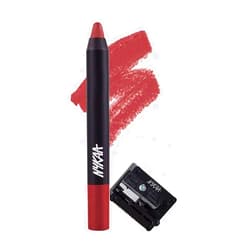 NYKAA Cosmetics Matte-illicious Lip Crayon - High-Pigmented Lip Color - Non-Sticky Products with Nourishing Emollient Oils - 11 Jade Rose - 0.09 oz