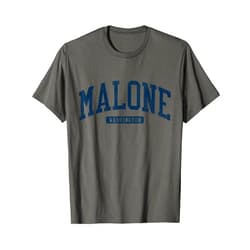 Jim Shorts - Malone Washington T-shirts & Tees Malone Washington WA College University Style Blue T-Shirt