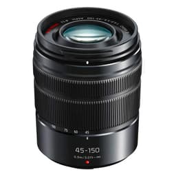 Panasonic LUMIX G VARIO 45-150mm F4.0-5.6 ASPH Mirrorless Camera Lens with Optical Stabilizer, Micro Four Thirds Mount, H-FS45150AK (USA Black)